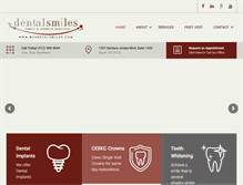 Tablet Screenshot of mydentalsmiles.com